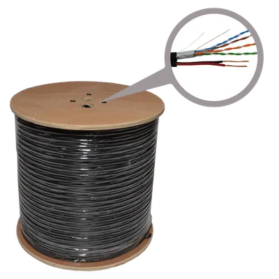EULE mreža UTP CAT5e kabl + napajanje CAT5+2C, 2 x 0,75 mm, CCA