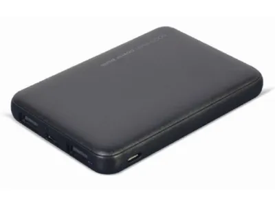 GEMBIRD PB05-02 Power Bank, 5000mAh, 2xUSB, LED, Crna