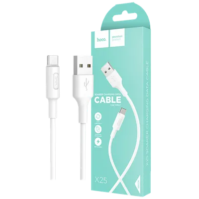 Hoco X25 Soarer USB kabel, tip C, 2A, 1m, bijeli