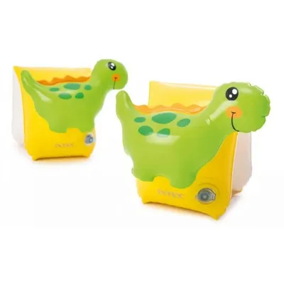 INTEX Mišići za plivanje Dinosauri 23x15 cm žuto-zeleni