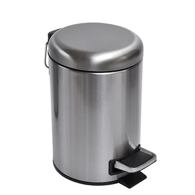 TENDANCE Kanta za smeće na nožni pogon 3 L 17X22,5X24 cm metalna zlatna