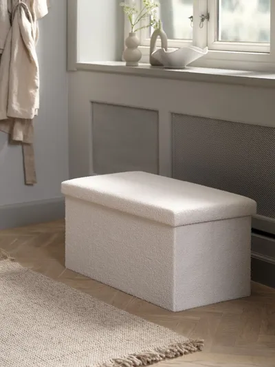 Linea Tabure sa prostorom za odlaganje, 76x38, Bijeli