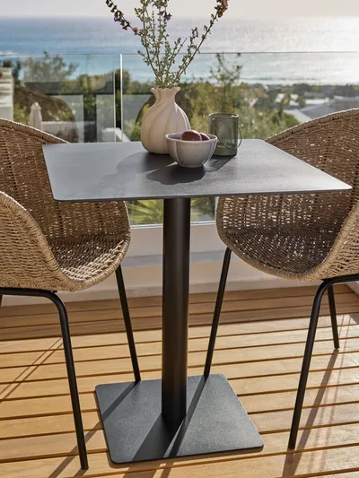 Linnea Bistro stočić, 65x65cm, Crni