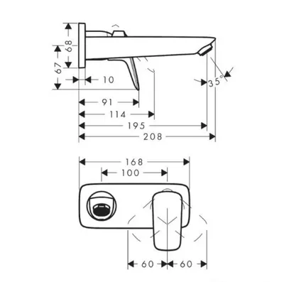 Hansgrohe Ugradbena baterija Logis 71220670, Crna