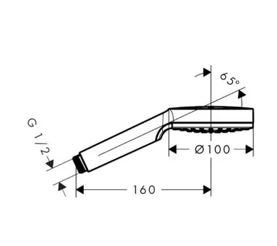 Hansgrohe Tuš ručka Crometta 26331400, Hrom