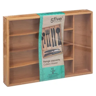 FIVE Organizator za pribor 34x25x4,3 cm bambus