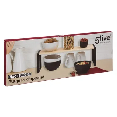 FIVE Polica za radni kuhinjski sto Blackwood 50.5x18x15 cm mdf crna