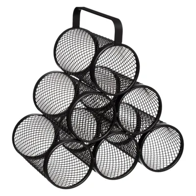 FIVE Žičani stalak za vino Mayaj 28x18,5x25 cm metalni crni