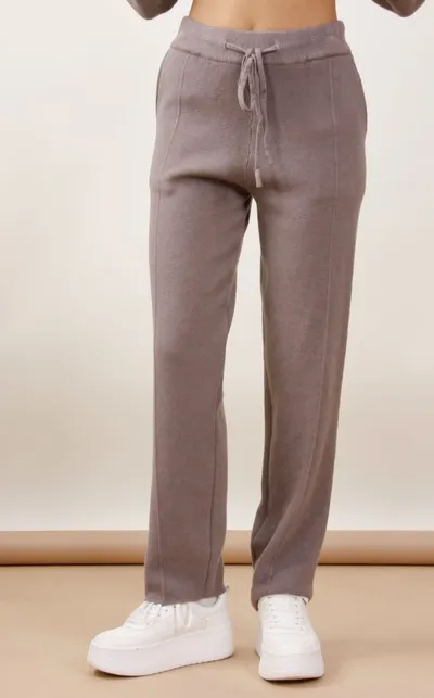Myastreet Ženske pletene pantalone, Sive