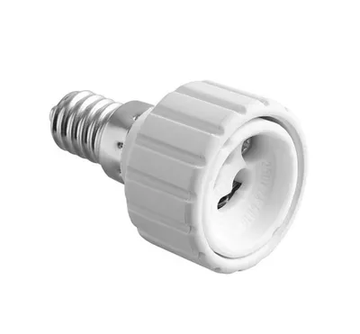 Adapter za sijalicu E14 - GU10 bijela