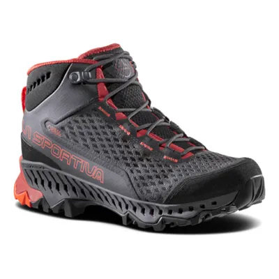 La Sportiva Ženske gležnjače Stream GTX Carbon/Cherry Tomato, Crne