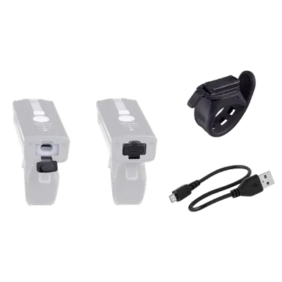 Force Prednje svjetlo za biciklo Alert, 350lm, USB, Crno