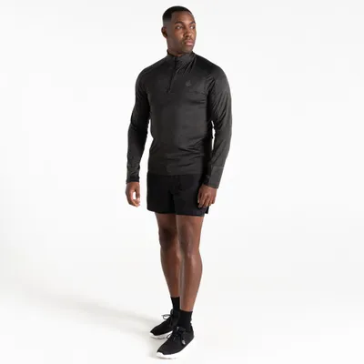 Dare2B Muška majica Power Up II Lightweight Jersey Black Marl, Crna