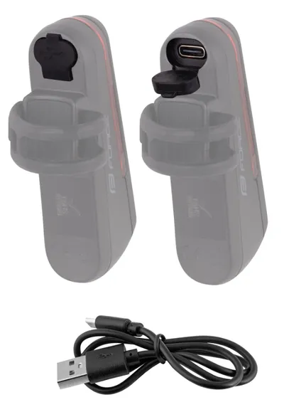 Force Zadnja bljeskalica za bicikl Skato LM 20xLED USB, Crna