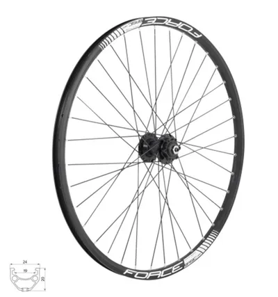 Force Zadnji točak bicikla Basic Disc 584×19 804333 6B32SH 27.5″