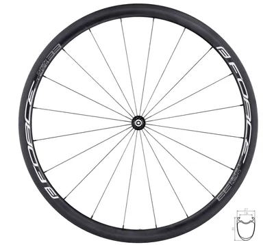Force Prednji točak bicikla Road Team Carbon 33 Clincher
