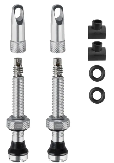 Force Set ventila za Tubeless 2X FV 44mm, Srebrne boje