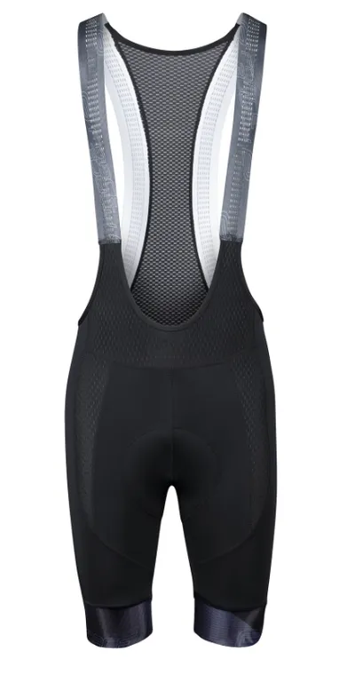 Force Biciklističke helanke F Stripe, Sa tregerima, Sa umetkom, Crne