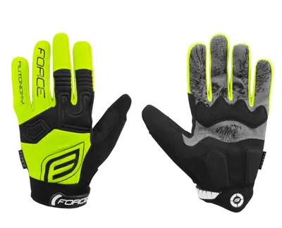 Force Rukavice MTB Autonomy Fluo, Žuto-crne