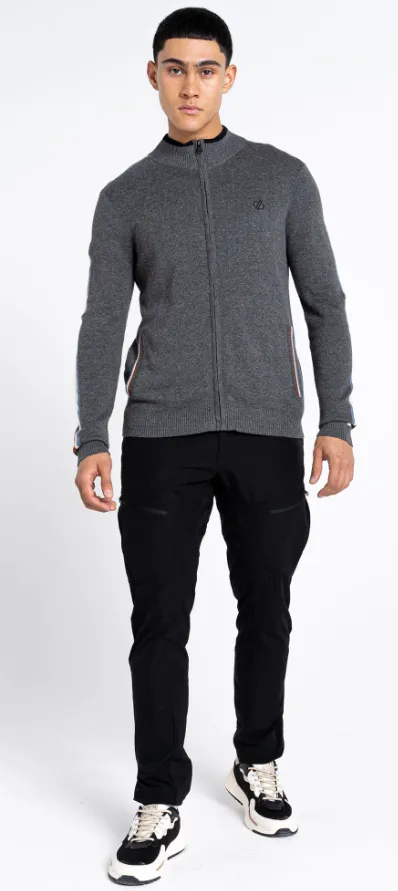 Dare2B Muški džemper Dutiful II Full Zip, Sivi