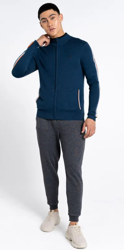 Dare2B Muški džemper Dutiful II Full Zip, Teget
