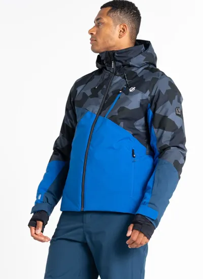 Dare2B Ski jakna Baseplate Olympian Geo, Plavo-maskirna