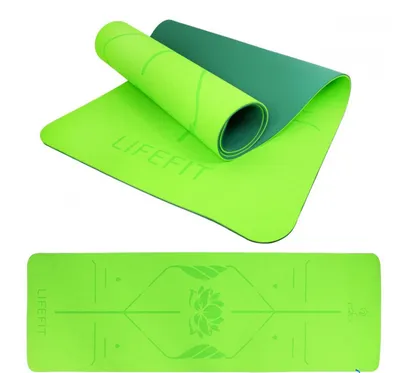 Lifefit Yoga prostirka Lotos Duo, 183x58x0.6cm