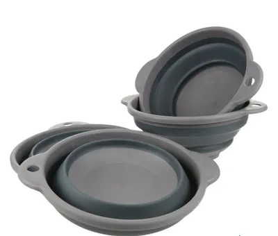 Regatta Outdoors Set sklopivih zdjela 4 komada Ebony, Sivi