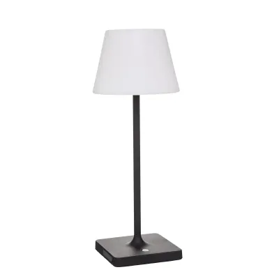Atmosfera Stolna lampa Rony, vanjska upotreba, 39 cm, bijele boje