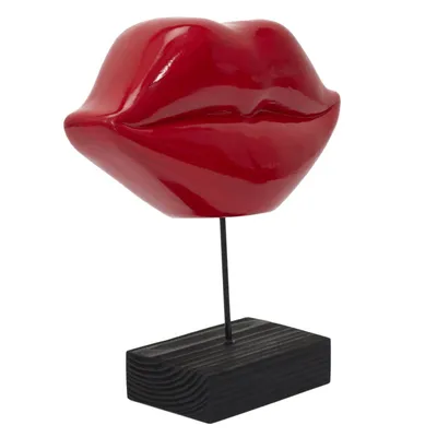 Milleryt Dekorativna figura, Crvene usne, 20 cm