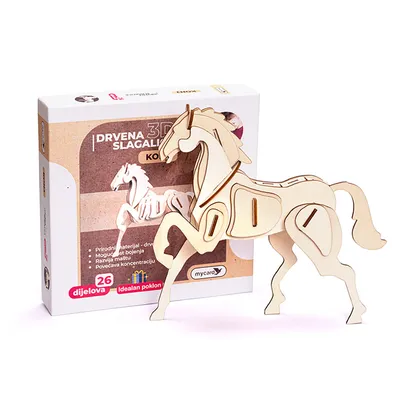 Vrabac Drvene puzzle Lenigmo, Konj