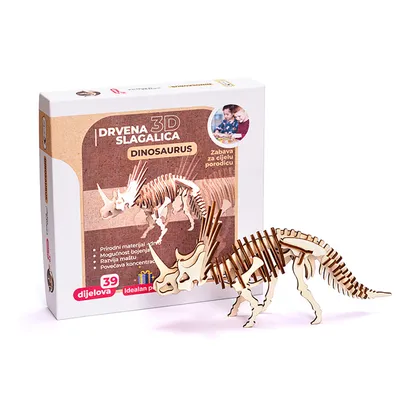 Vrabac Drvene puzzle Lenigmo, Dinosaurus