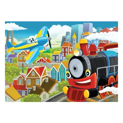 Vrabac Puzzle Fun 63, 42 cm x 29 cm, Vozić