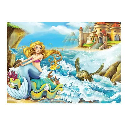 Vrabac Puzzle Fun 63, 42 cm x 29 cm, Sirena