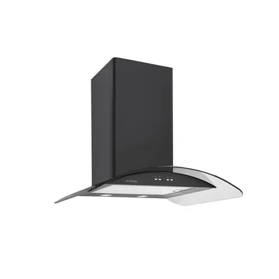 MAX IBER 60 BLACK OVAL GLAS kuhinjska napa