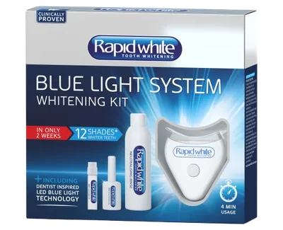 Rapid white blue light set za izbjeljivanje zubi sa plavim svjetlom (gel, akcelerator,vodica,aparat)