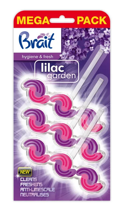 Brait kamen za čišćenje i osvježavanje WC školjke 2 faze Lilac 45g - TRIOPACK
