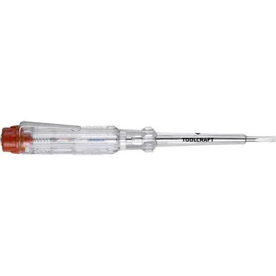 TOOLCRAFT TO-7015524 ispitivač napona Širina oštrica: 3 mm Duljina oštrice: 60 mm Napon (raspon): 100 - 250 V/AC
