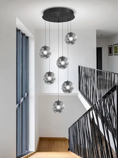 Luster Alegro 6 crni