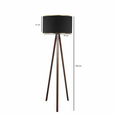 Prado Podna lampa Luna crna