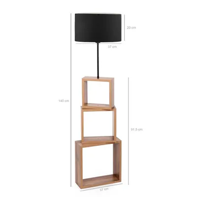 Prado Podna lampa Sage crna
