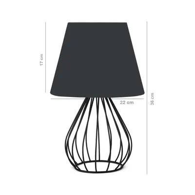 Stolna lampa Aria crna