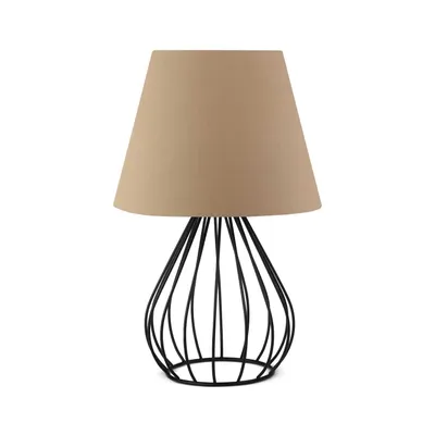 Stolna lampa Aia crna-smeđa