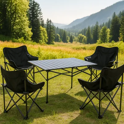 Giga Kamping combo - 4x stolice + veliki stol