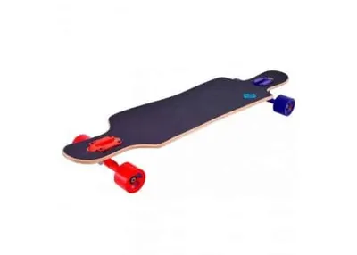 LONGBOARD SKATE STREET SURFING HIGHER FASTER black-blue-red