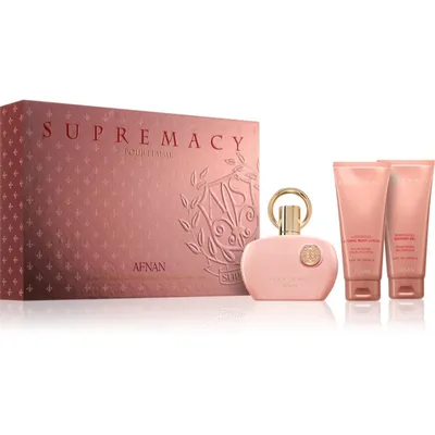 Afnan Supremacy Pink 100ml + 100ml Shower Gel + 100ml Body Lotion