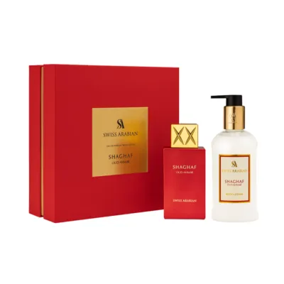 Swiss Arabian Shaghaf Oud Ahmar 75ml + 300ml Body Losion