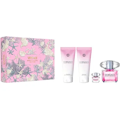 Versace Bright Crystal 90ml EDT + 5ml EDT + 100mlBL + 100ml SG