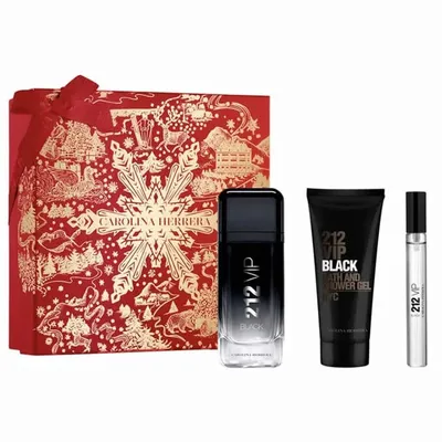 Carolina Herrera 212 VIP Black 100ml EDP + 10mlEDP + 100ml SG