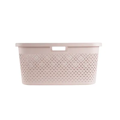 CURVER Korpa za veš čisti 47L pastel roza Pure